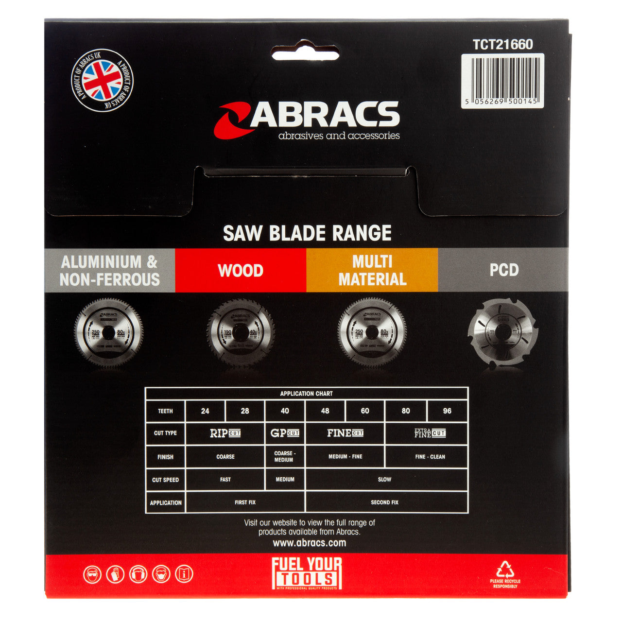 Abracs TCT Circular Saw Blade for Wood 216 x 30mm x 60T TCT21660