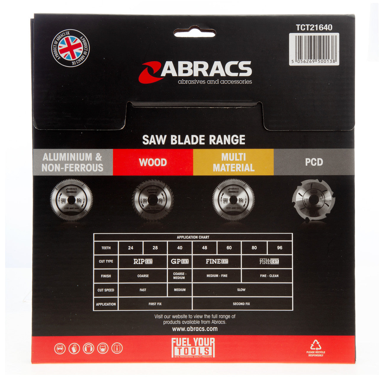 Abracs TCT Circular Saw Blade for Wood 216 x 30mm x 40T TCT21640