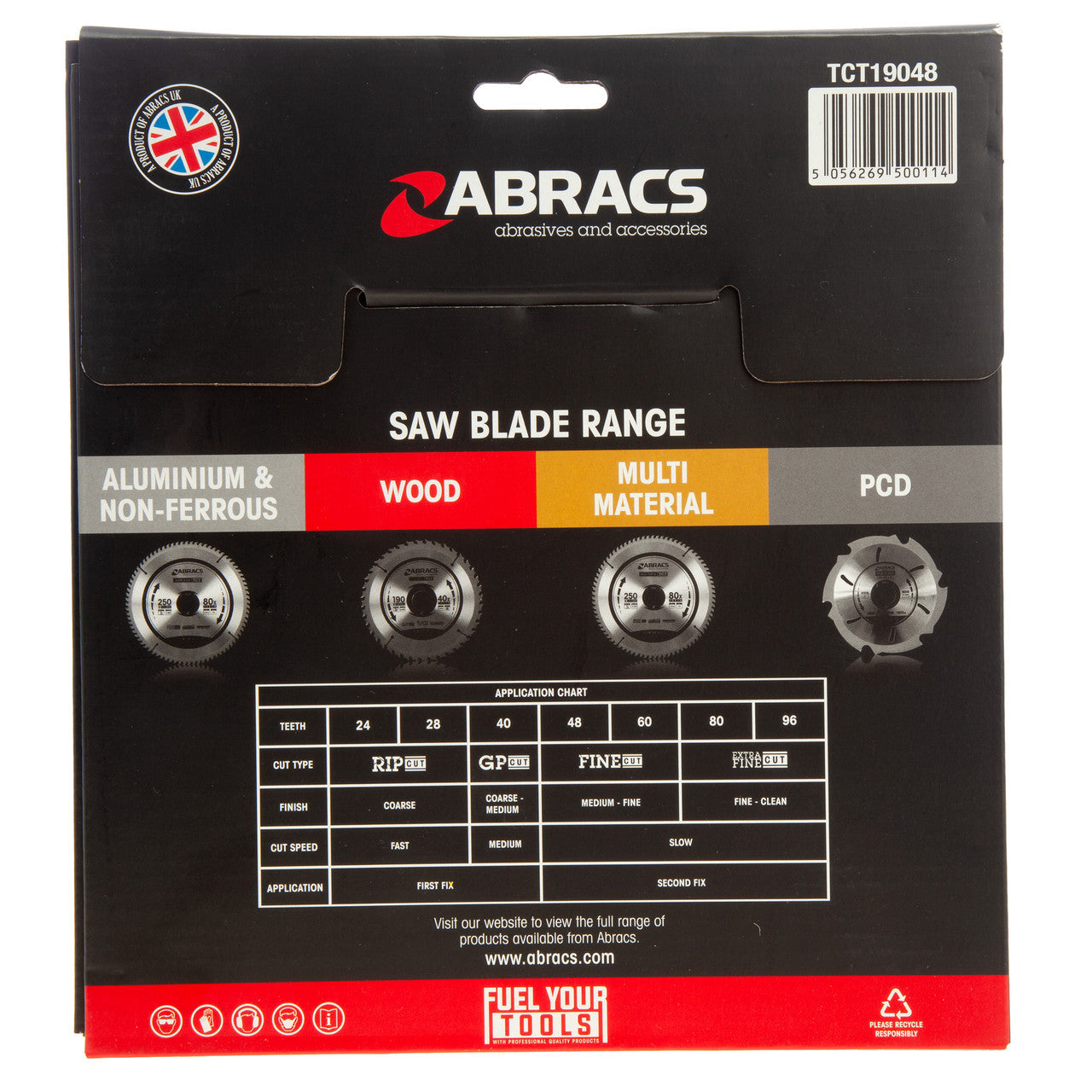 Abracs TCT Circular Saw Blade for Wood 190 x 30mm x 48T TCT19048
