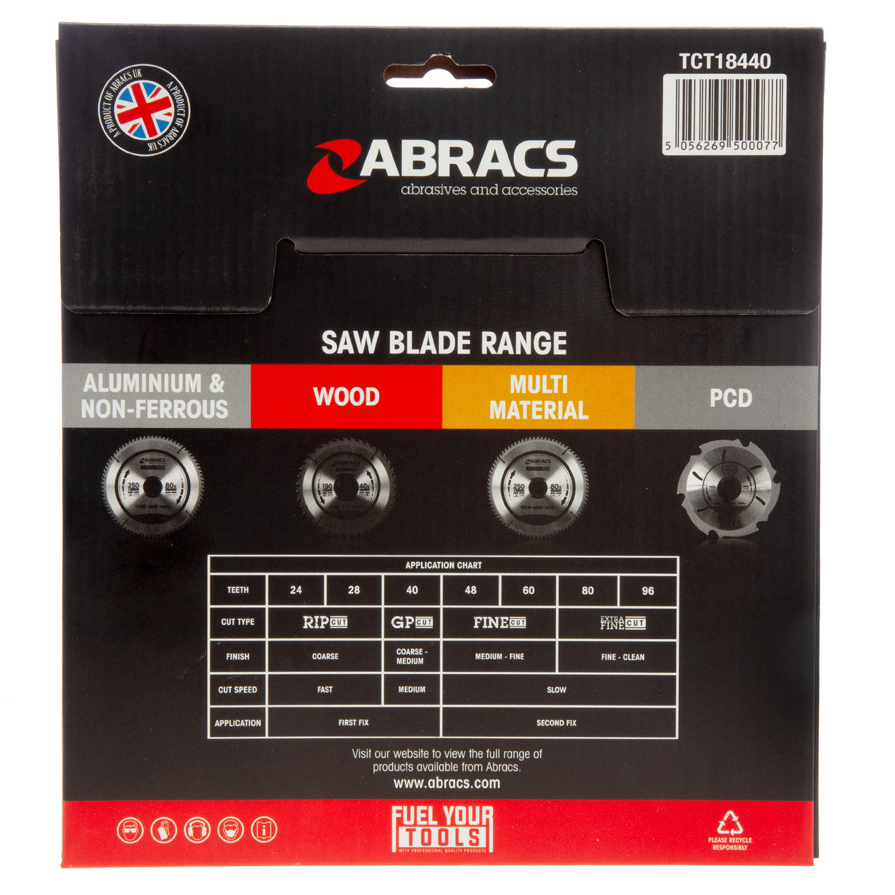 Abracs TCT Circular Saw Blade for Wood 184 x 30mm x 40T TCT18440