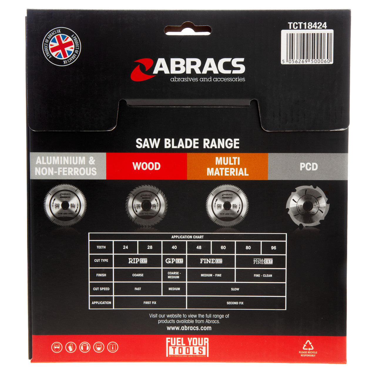 Abracs TCT Circular Saw Blade for Wood 184 x 30mm x 24T TCT18424