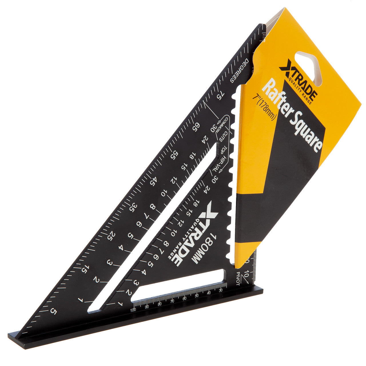 XTrade Rafter Square 7" 178mm lightweight aluminium Clear laser etched X0900178