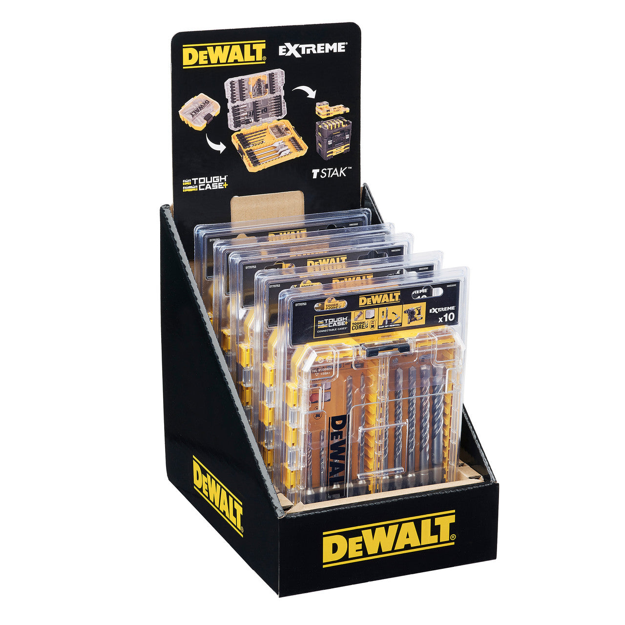 Dewalt DT70753 Extreme SDS Plus Masonry Drilling Set in Connectable Case (10 Piece)