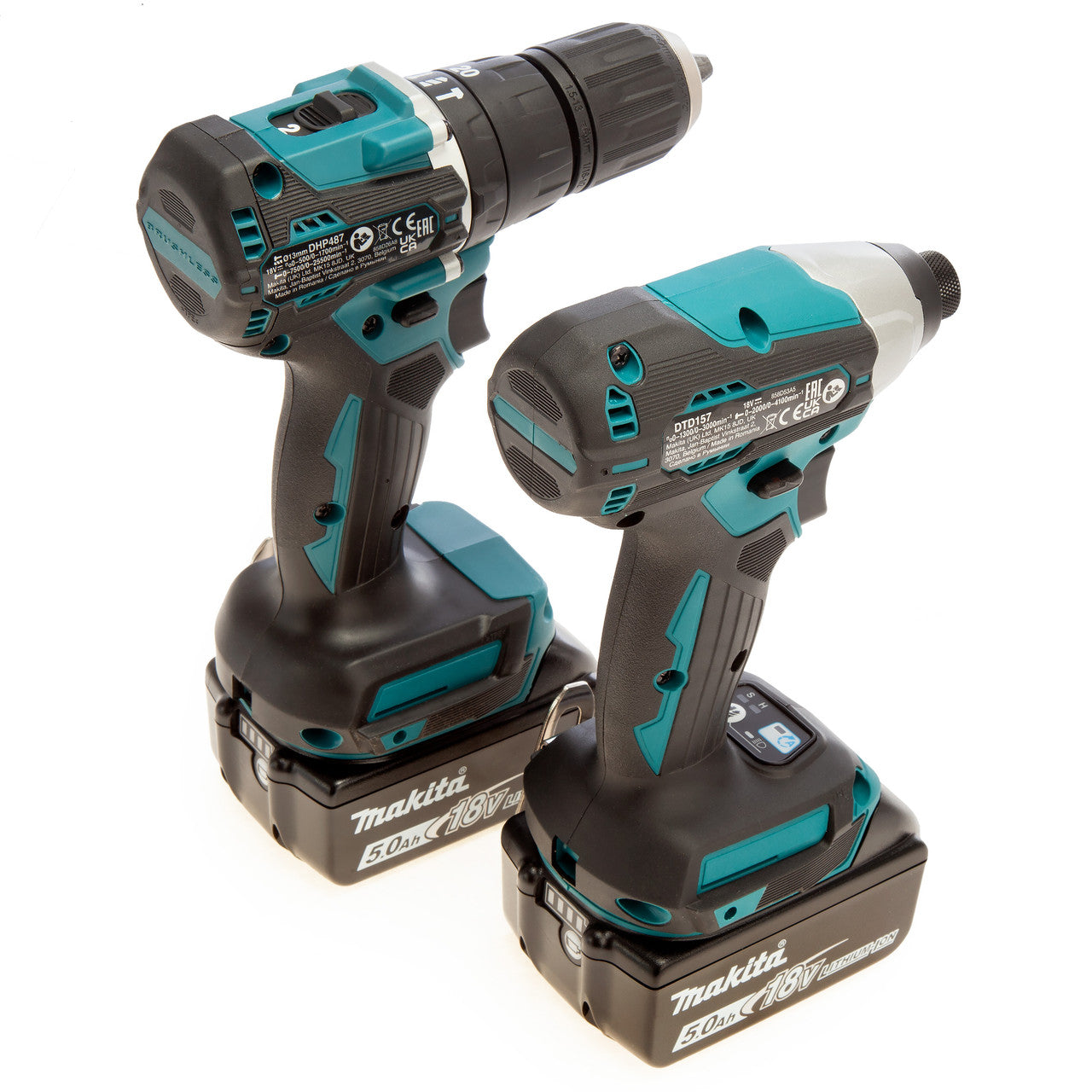Makita 18V LXT Drill & Impact Driver Combo Kit 2 x 5.0Ah Batteries DLX2414ST