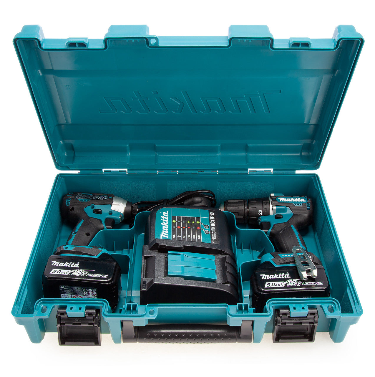 Makita 18V LXT Drill & Impact Driver Combo Kit 2 x 5.0Ah Batteries DLX2414ST