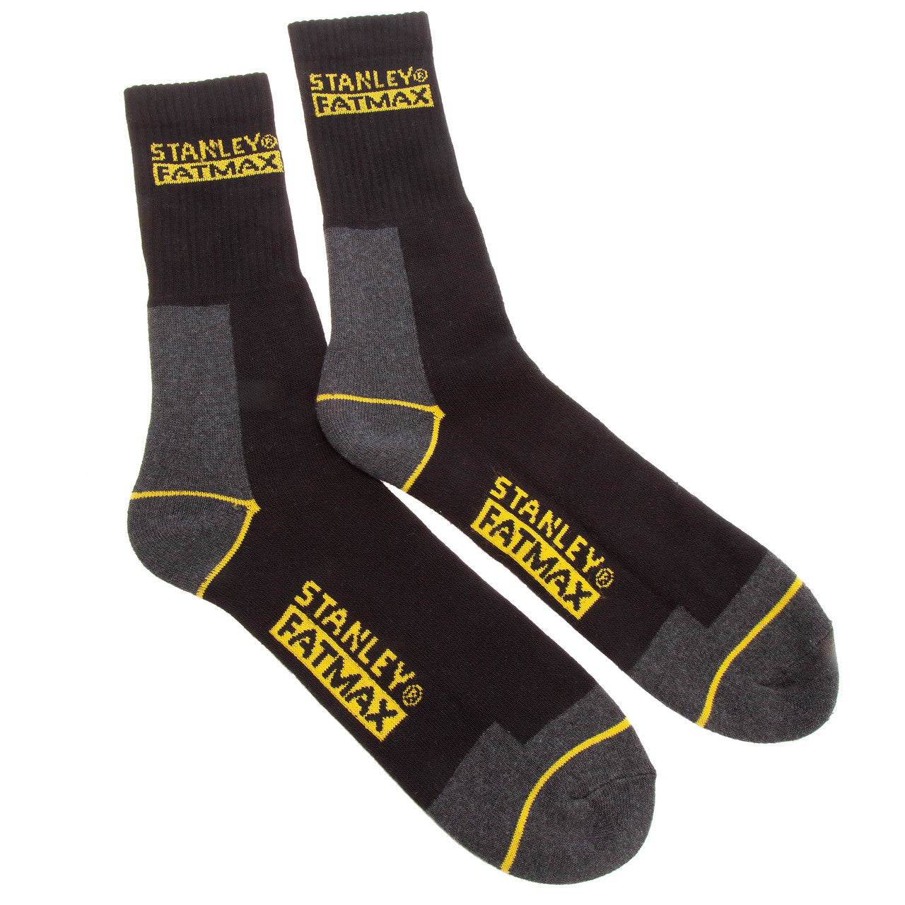 Stanley FatMax Branded Work Socks One Size 7-12 UK 3 Pack SFM-STW40056
