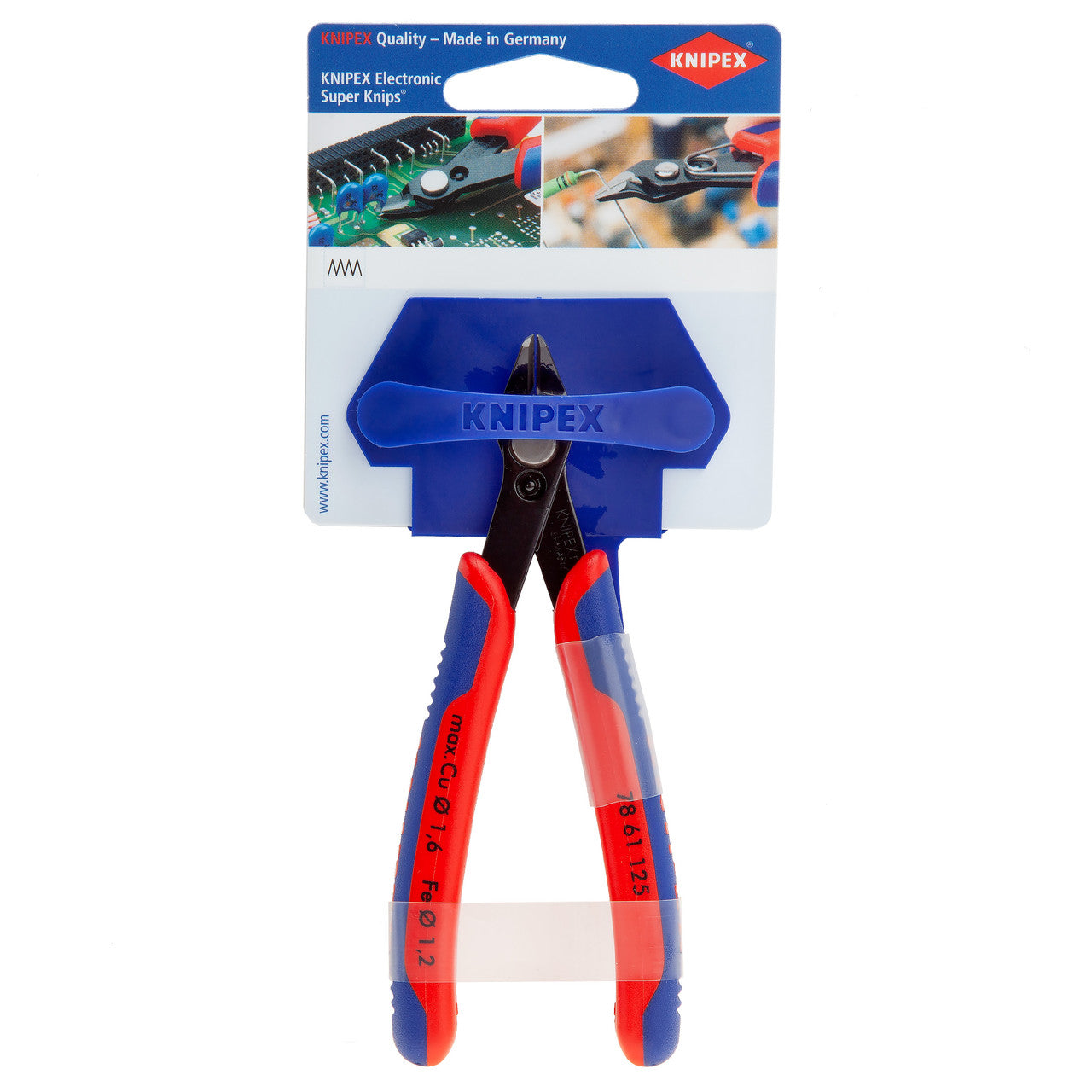 Knipex Ultra Fine Work Electronic Super Knips 125mm Cut 0.2 – 1.6 mm 7861125SB