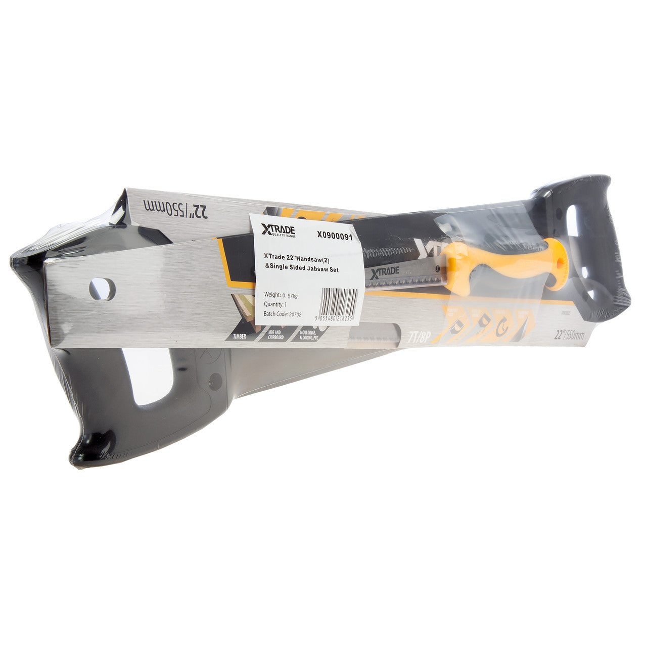 XTrade X0900091 Hand Saw Pack 2 x 550mm (22") + Jab Saw 150mm (6")