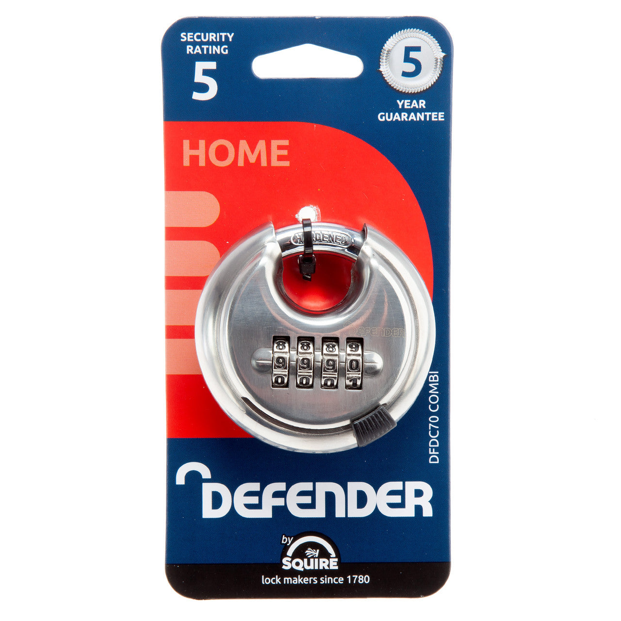 Henry Squire Defender Combination Padlock 70mm DFDC70/COMBI