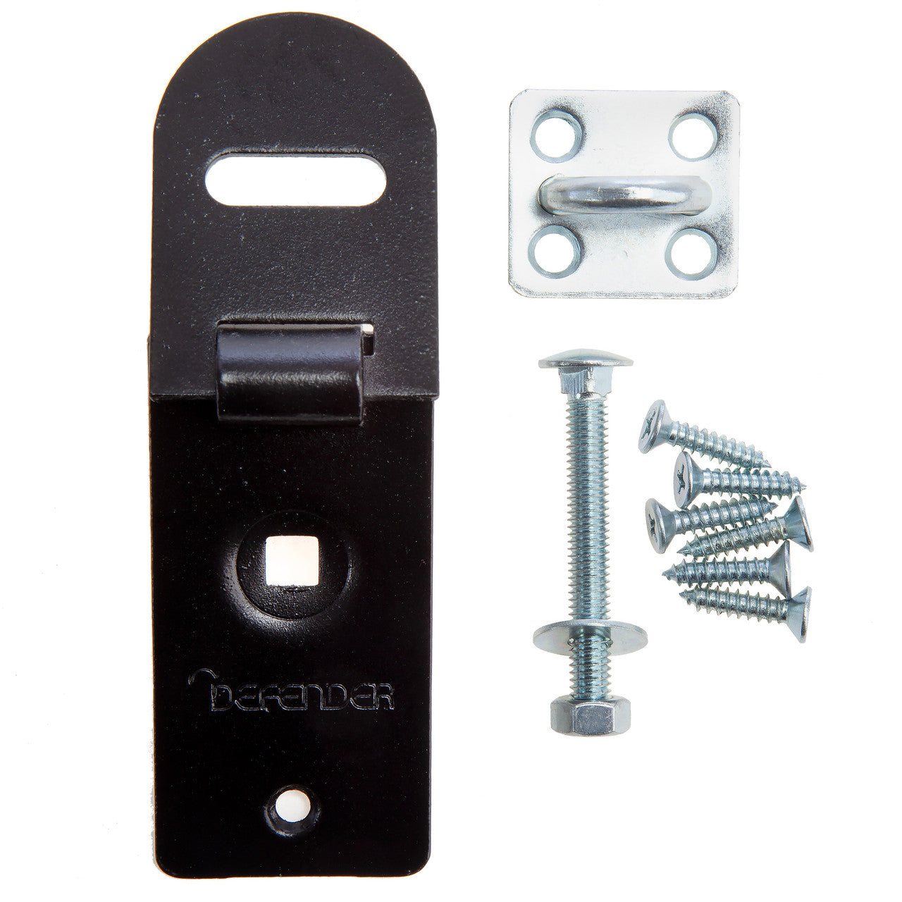 Henry Squire Defender Hasp & Staple with Fixings 120mm DFHASP120