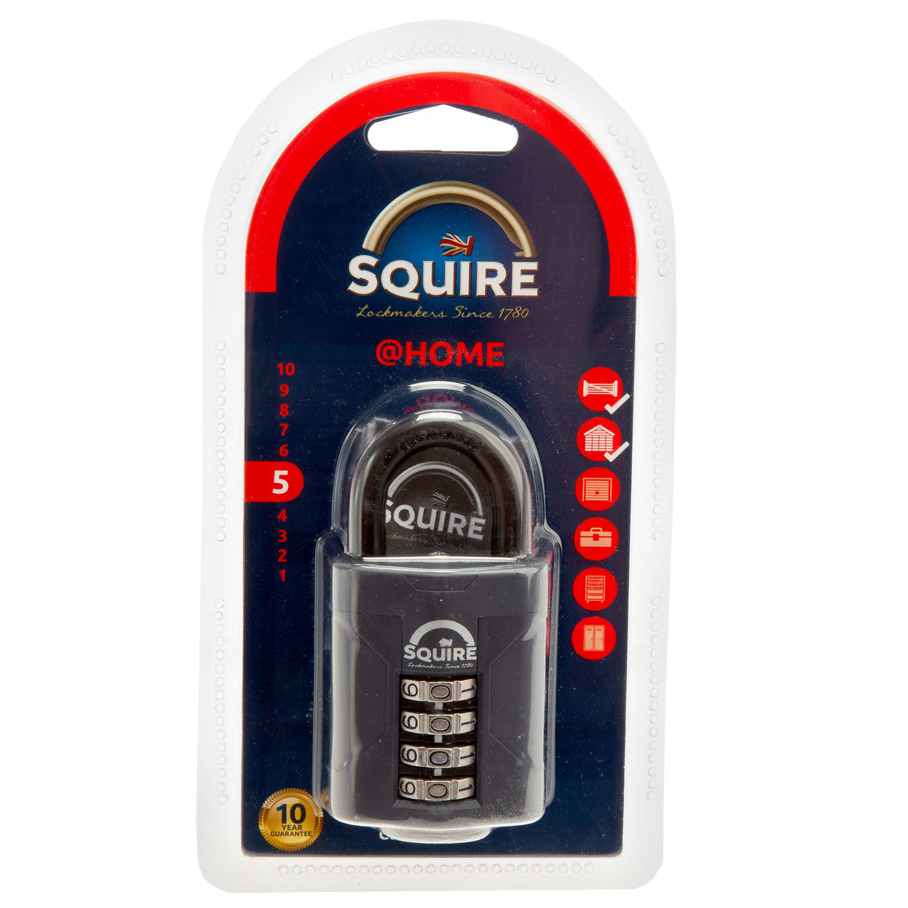 Henry Squire CP50 Recodable Combination Padlock Open Shackle HSQ-CP50