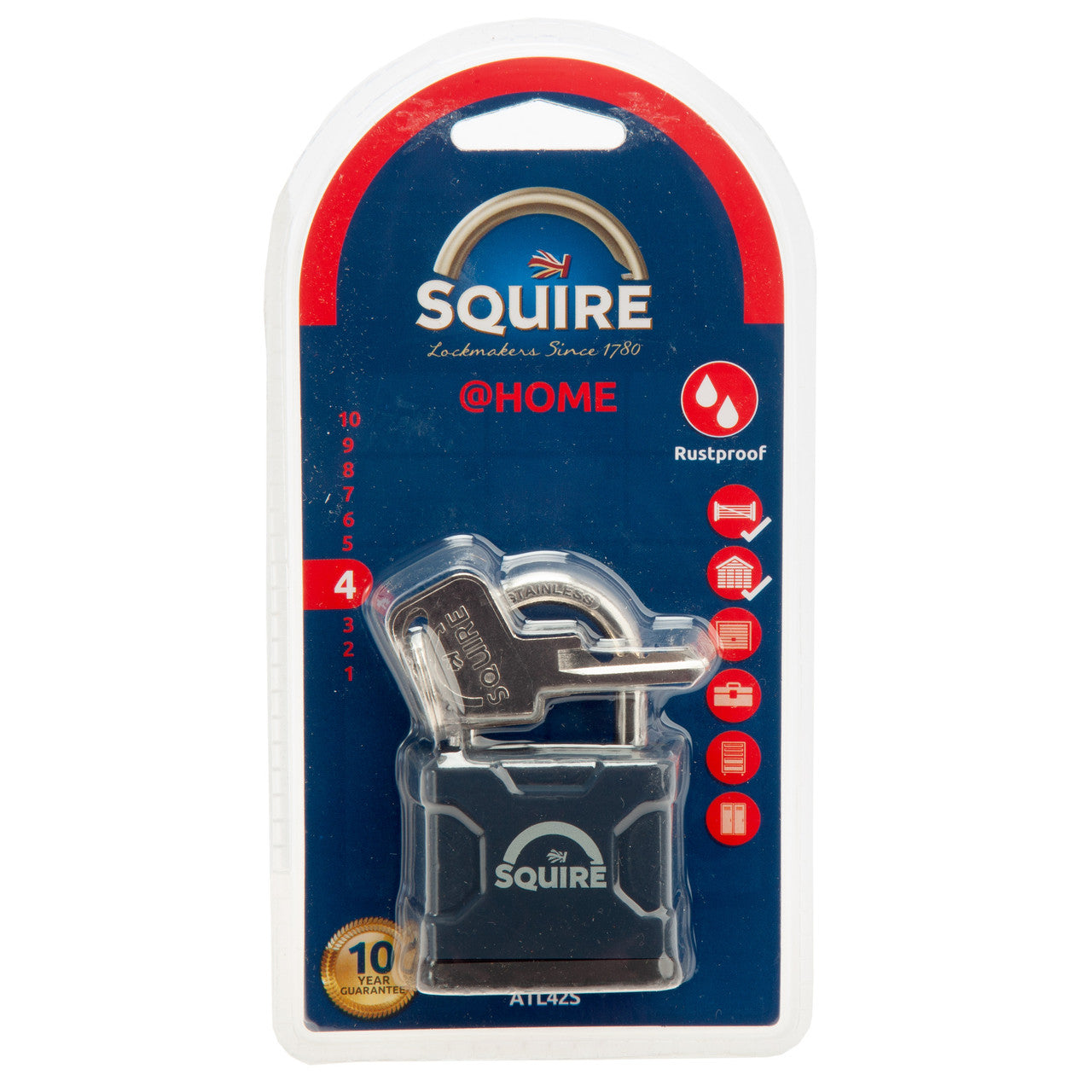 Henry Squire All Terrain 42mm Brass Padlock ATL42S