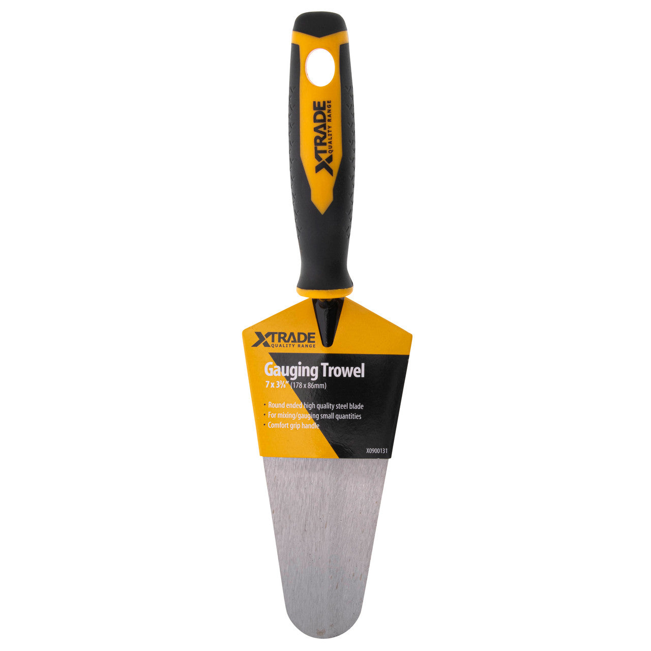 XTrade Gauging Trowel 7″ 178mm Ergonomic Handle Steel Blade X0900131