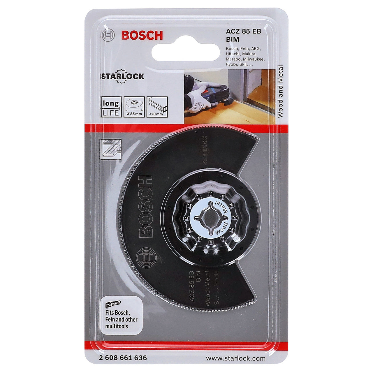 Bosch ACZ 85 EB BIM Starlock Multi-Tool Blade for Wood & Metal 2608661636