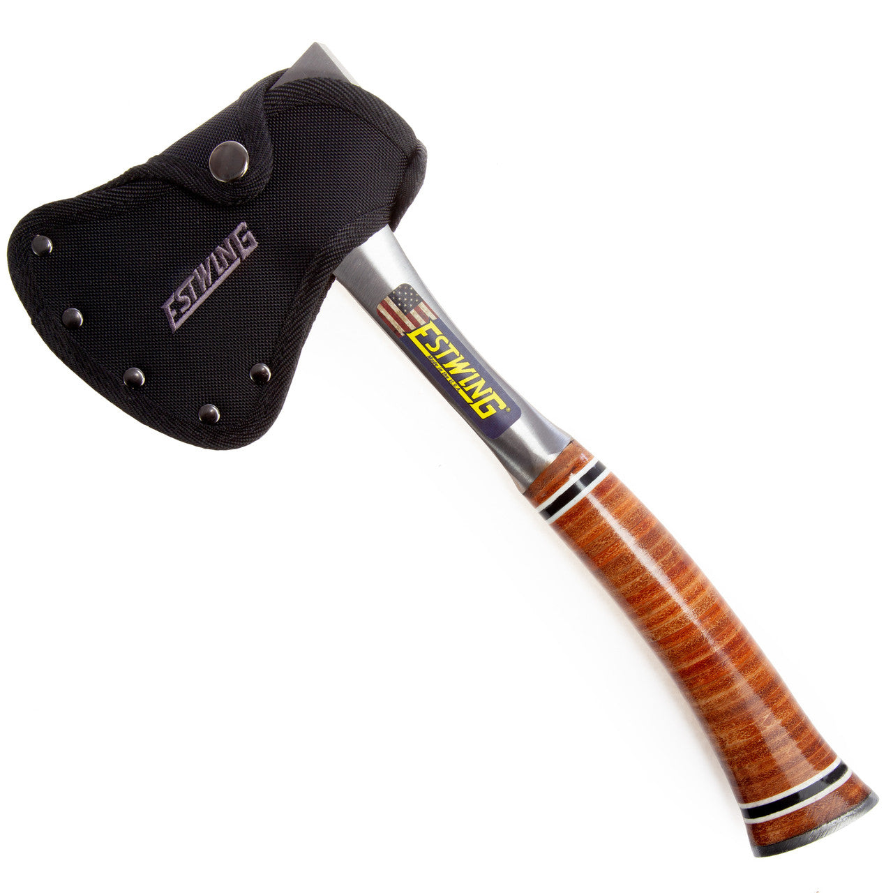 Estwing Sportsmans Axe Leather Handle Smooth Face Length 335mm E24A