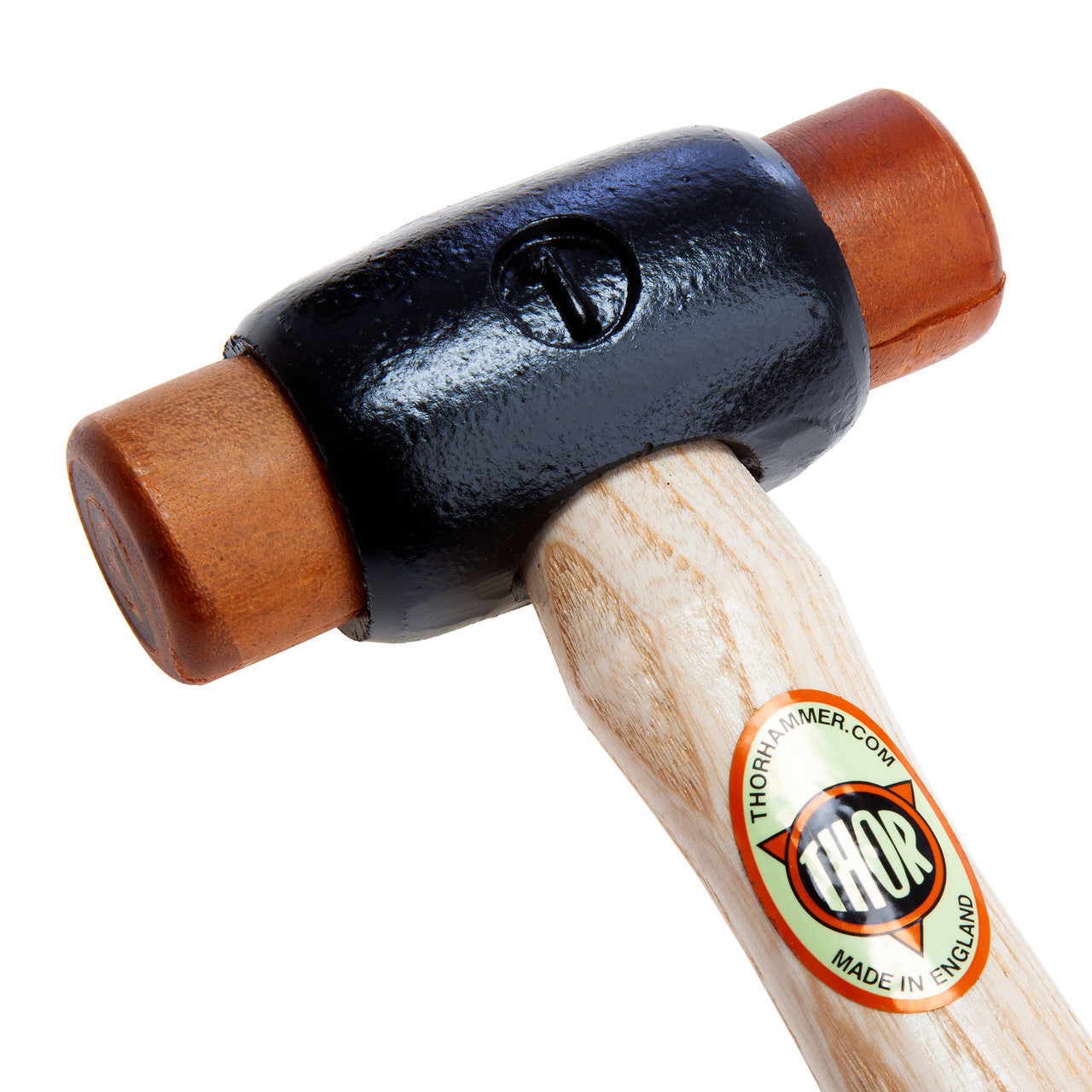 Thor Hide Mallet Size 1 (32mm) 590G Length 230mm Wood Handle 01-010