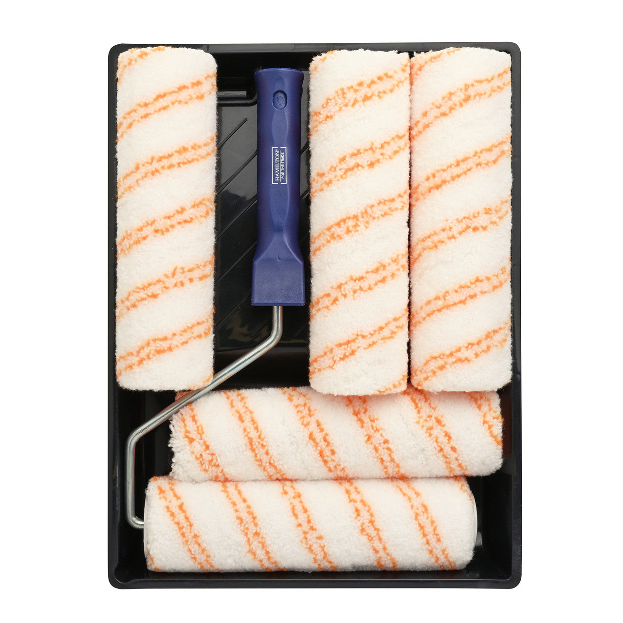 Hamilton Medium Pile Paint Roller Set 9" 7 Piece Poly Blend Fabric 3281132-90