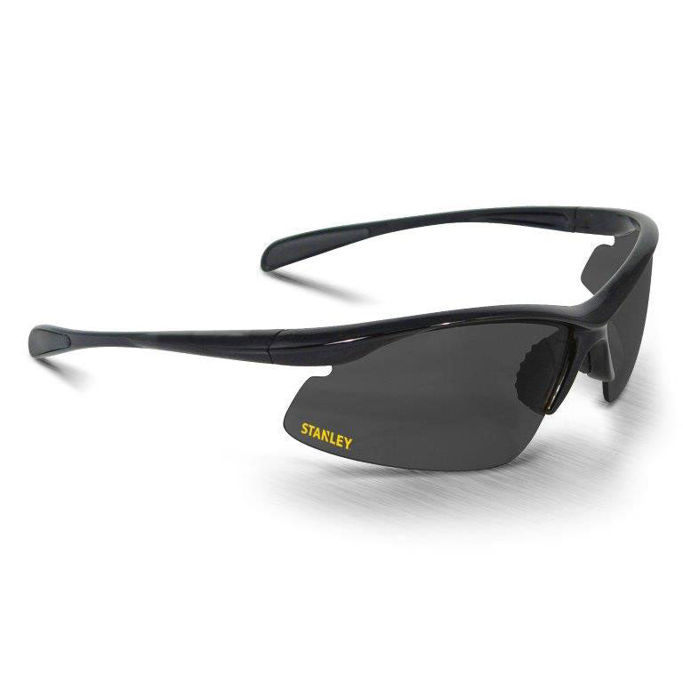 Stanley Half Frame Safety Glasses Smoke Half Frame Wrap Around Lens SY150-2D EU