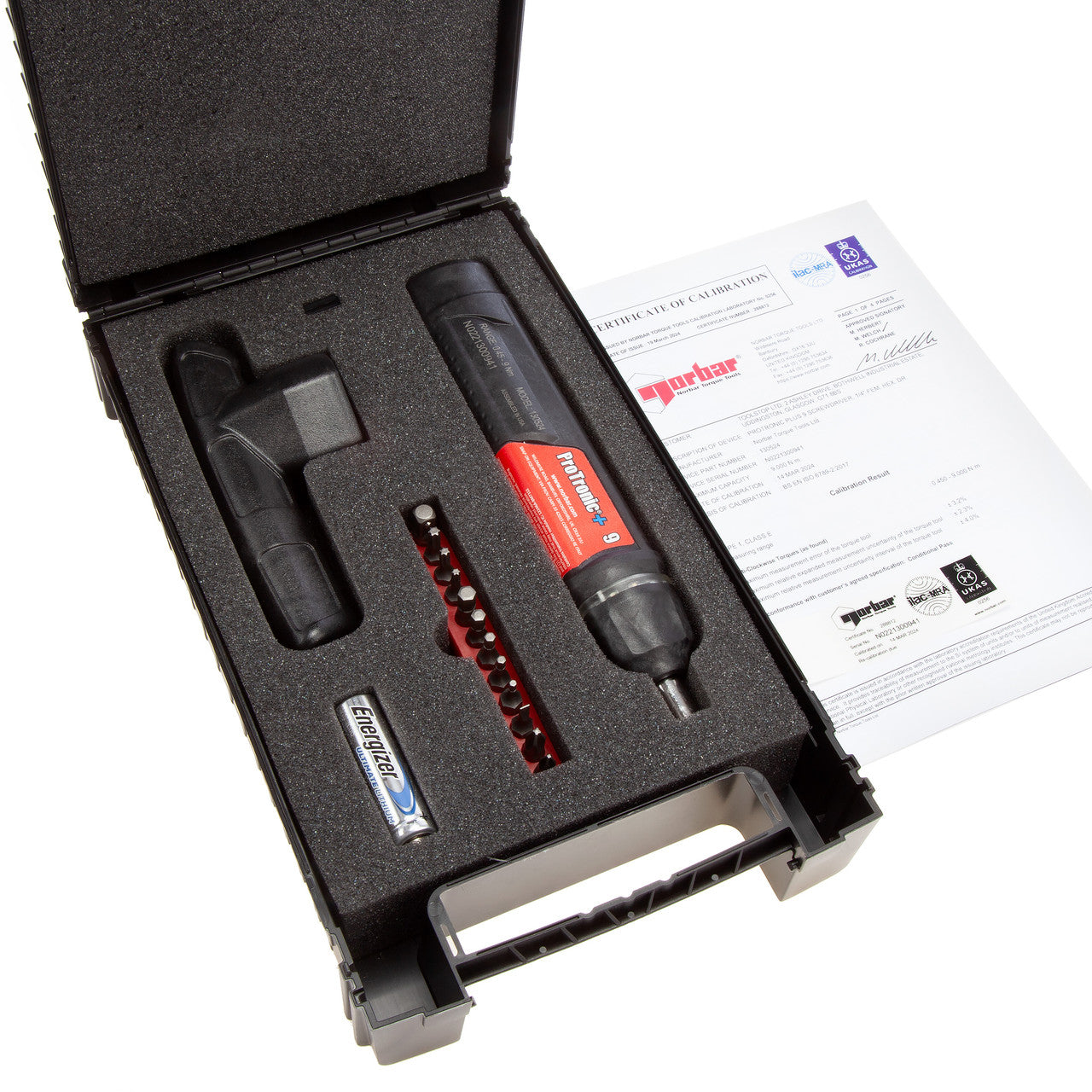Norbar ProTronic Plus 9 Screwdriver 1/4" Female Hex 0.45 - 9 N.m 130524