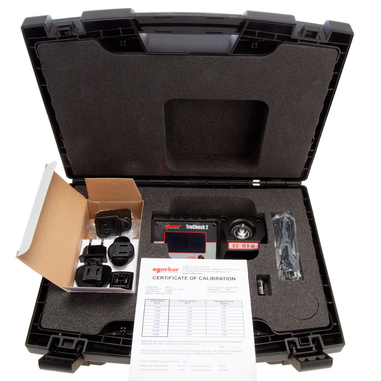 Norbar TruCheck 2 Torque Wrench Checker Basic 0.5 - 10 N·m 1/4" Male Drive 43516