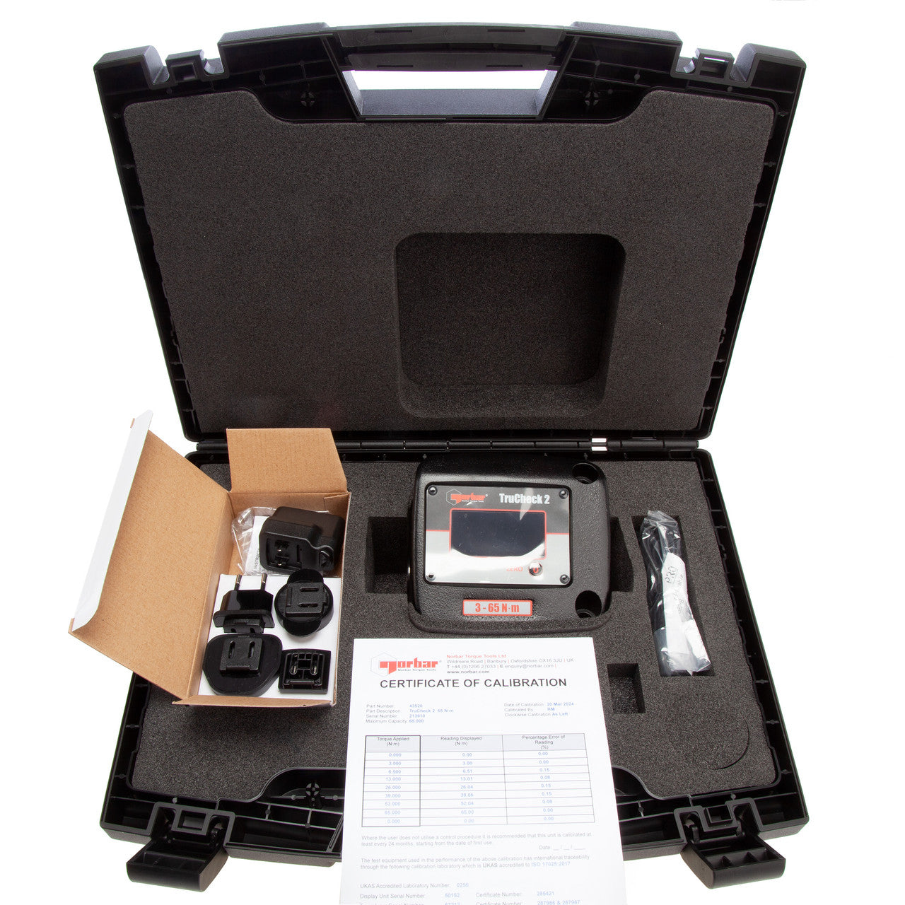 Norbar TruCheck 2 Torque Wrench Checker Basic 3 - 65 N·m 3/8"D Female43520