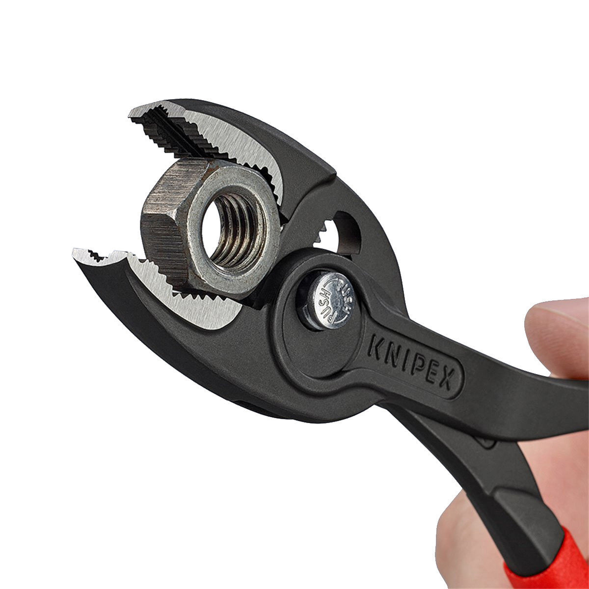 Knipex TwinGrip Slip Joint Plier 200mm For Pipes Worn Nuts etc 4-22mm 8201200SB