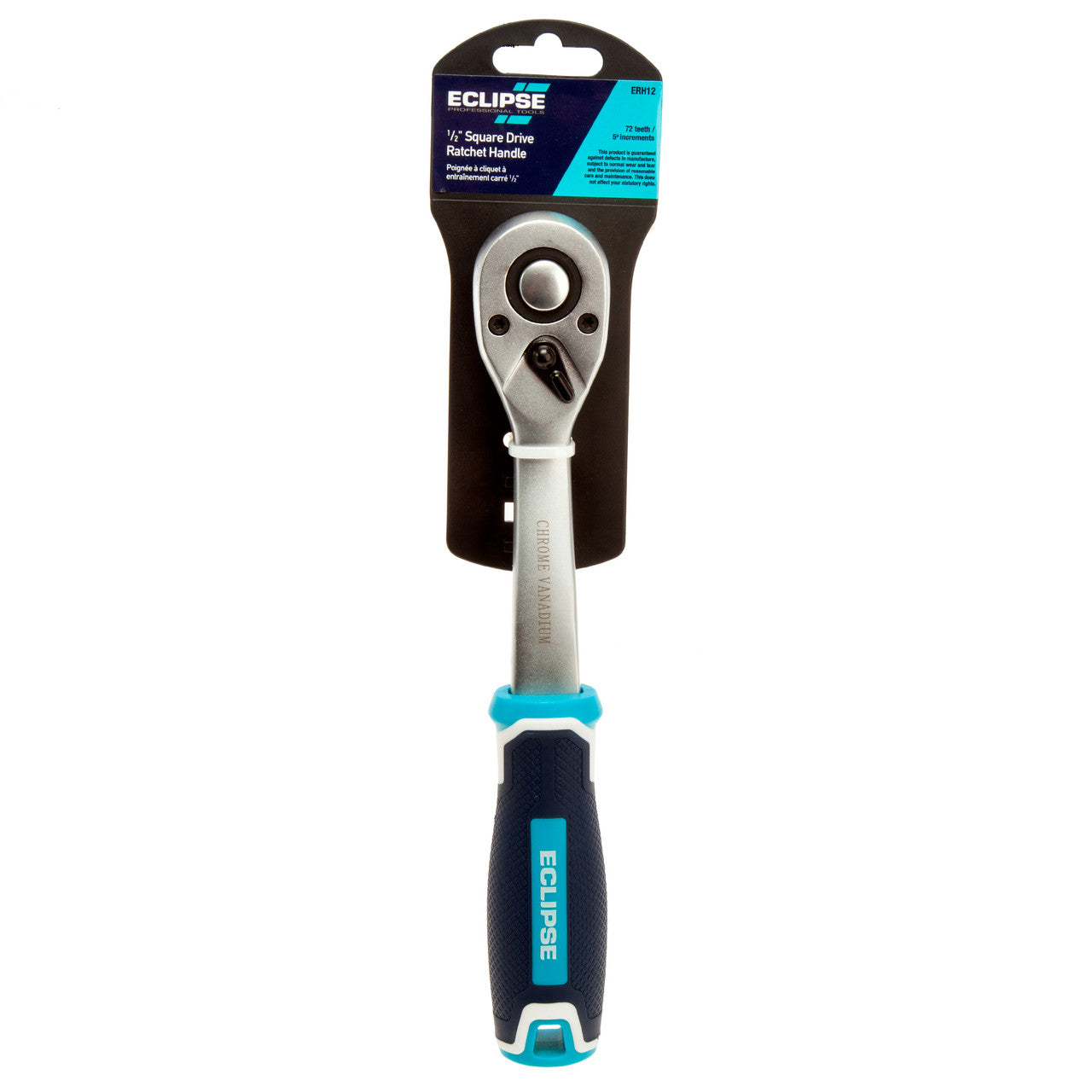 Eclipse Ratchet Handle 1/2in Square Drive 72 Teeth Quick Release ERH12