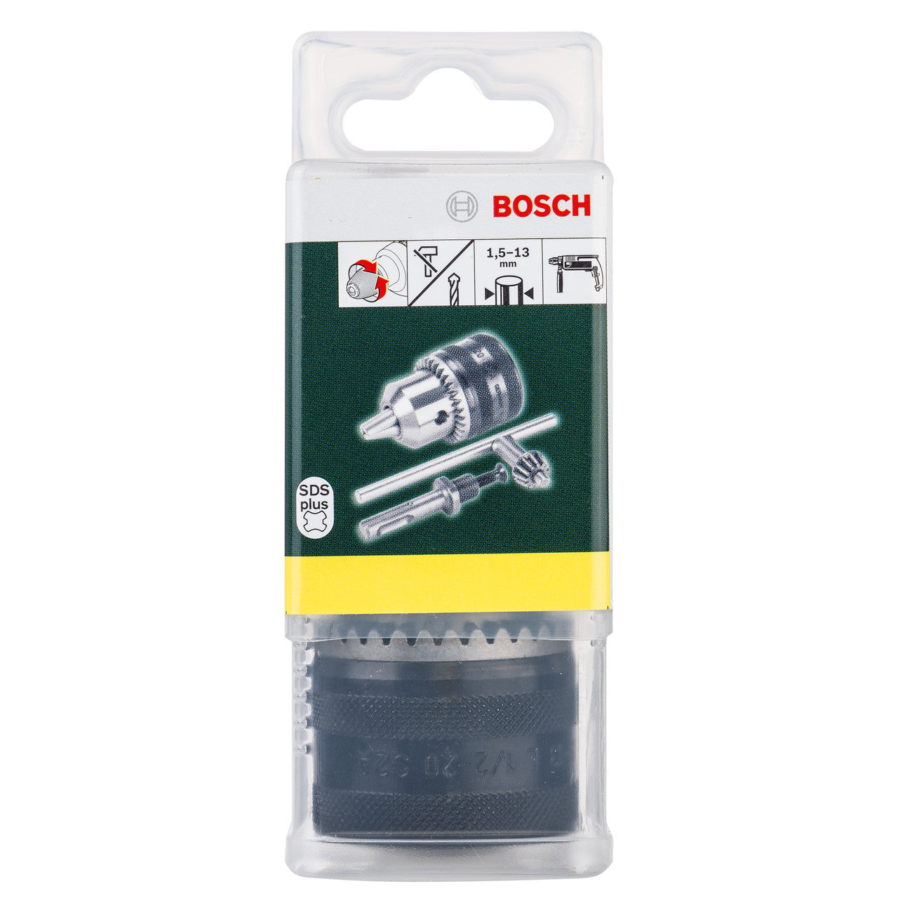 Bosch SDS Plus Adapter with Drill Chuck 1.5-13mm For Rotary Hammers 2607000982