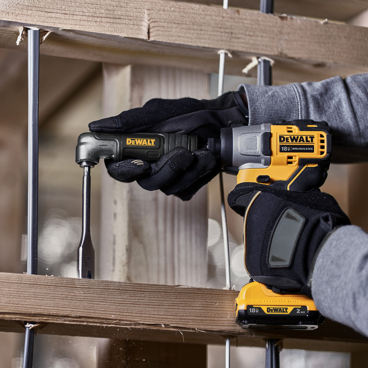 Dewalt Impact Modular Right Angle Attachment Drive 6.35mm / 1/4in DT20500