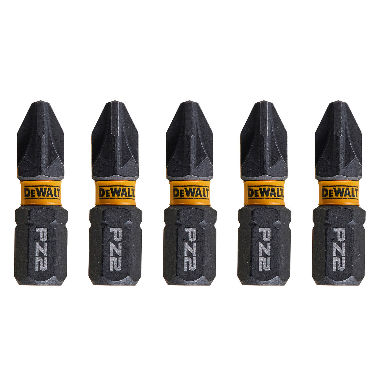 Dewalt Extreme FLEXTORQ PZ2 Screwdriver Bits 25mm Pack Of 5 DT7387T