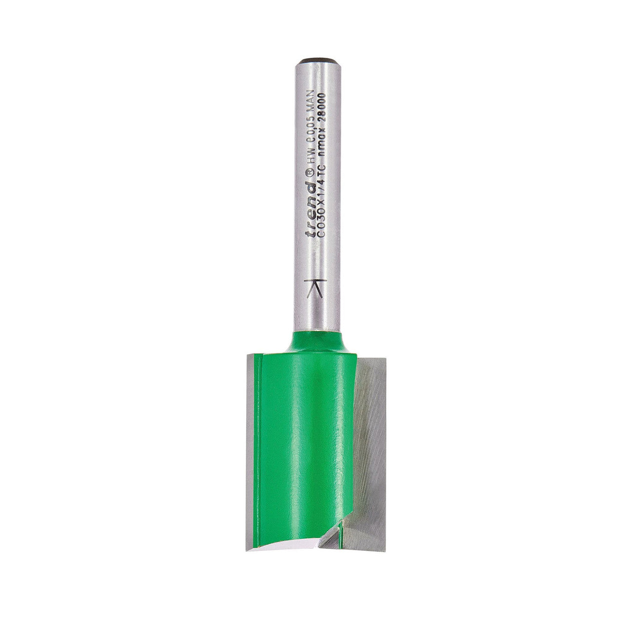 Trend CraftPro Two Flute Cutter 19.1mm Diameter Depth 1 inch 25.4 mm C030X1/4TC