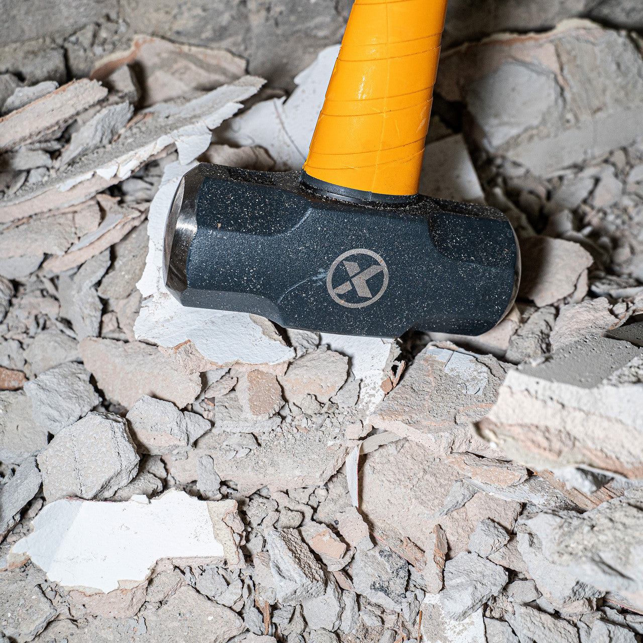 XTrade Sledge Hammer Fibreglass Handle 7lb Soft Grip Non Slip Shaft X0900081