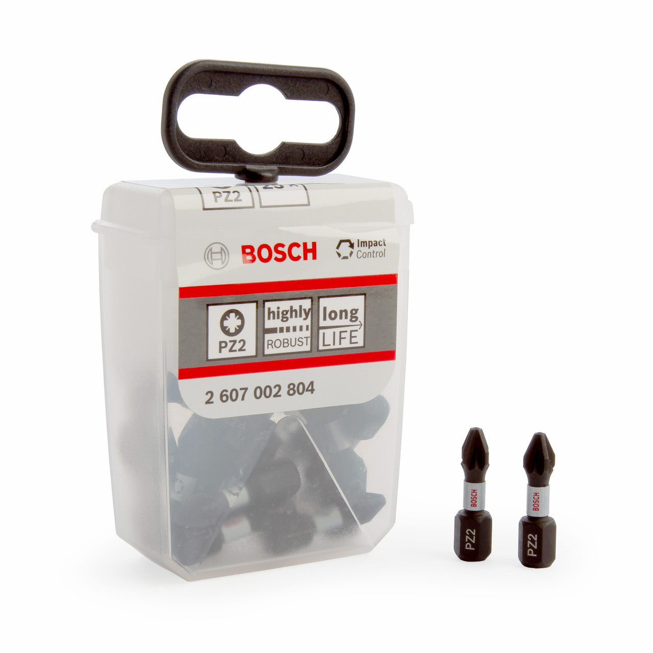 Bosch Pozi 2 Impact Screwdriver Bits Pack Of 25 Boxed 2607002804