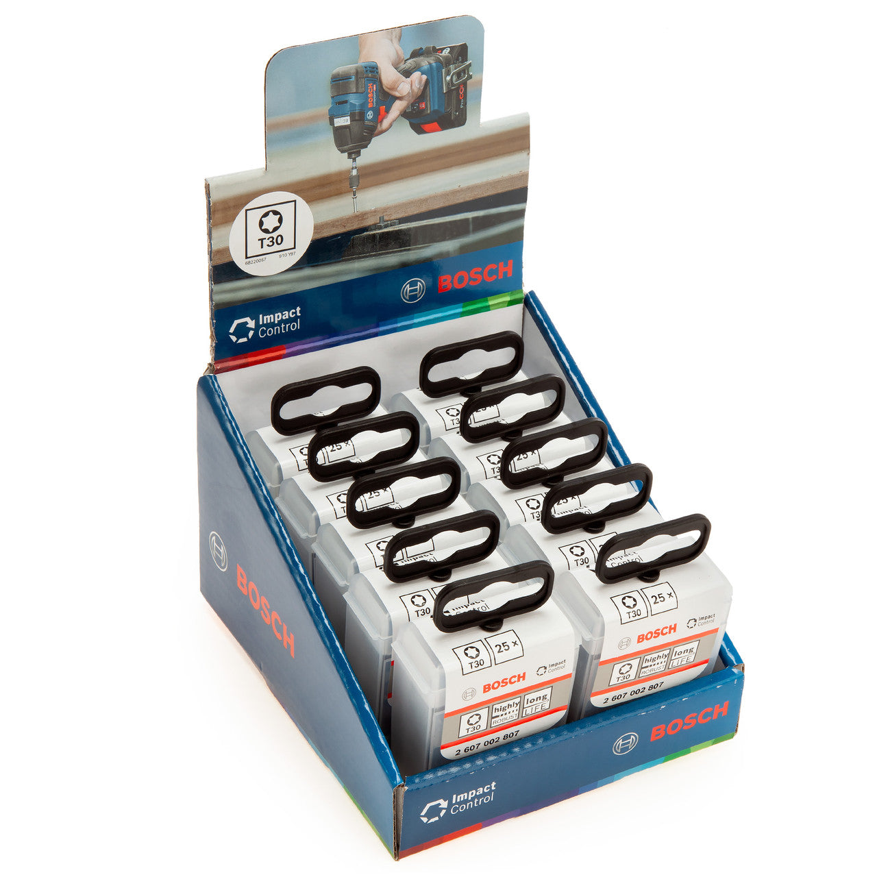 Bosch T30 Torx Impact Screwdriver Bits Pack Of 25 Boxed 2607002807