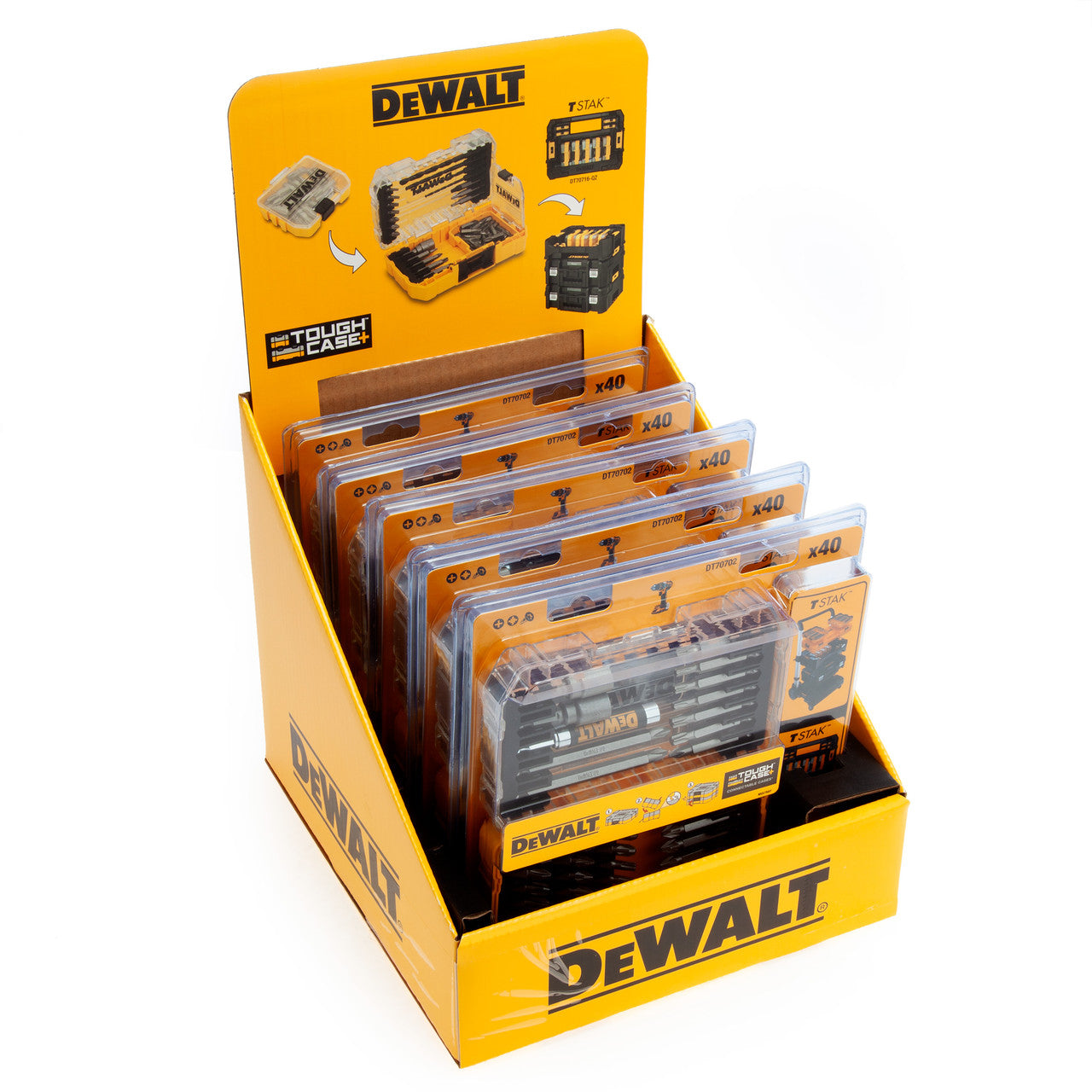 Dewalt Screwdriving Bit Set 40 Piece Mixed 1/4" Hex Drive DT70702