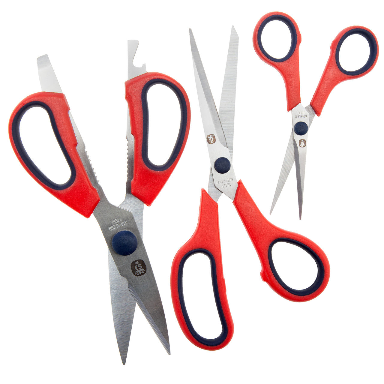 Spear & Jackson 3 Piece Scissor Set Stainless steel Dishwasher safe SCISSORS3PS