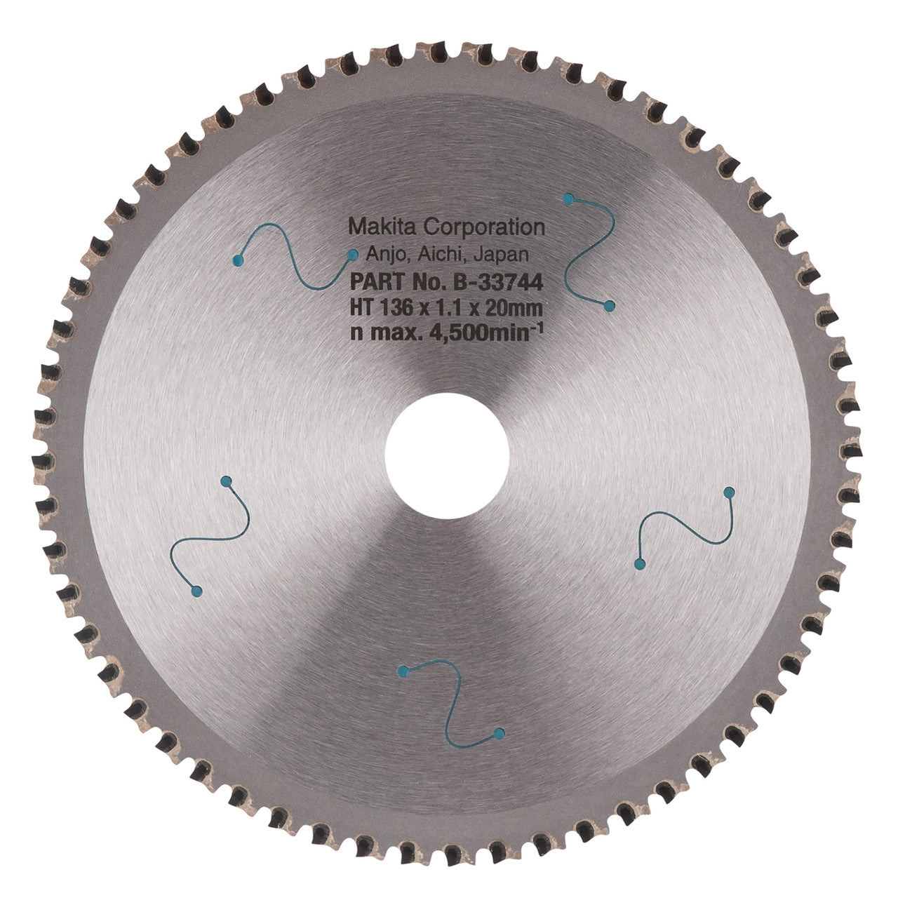 Makita Specialized Circular Saw Blade Metal Stainless 136mm x 20mm x 56T B-33744