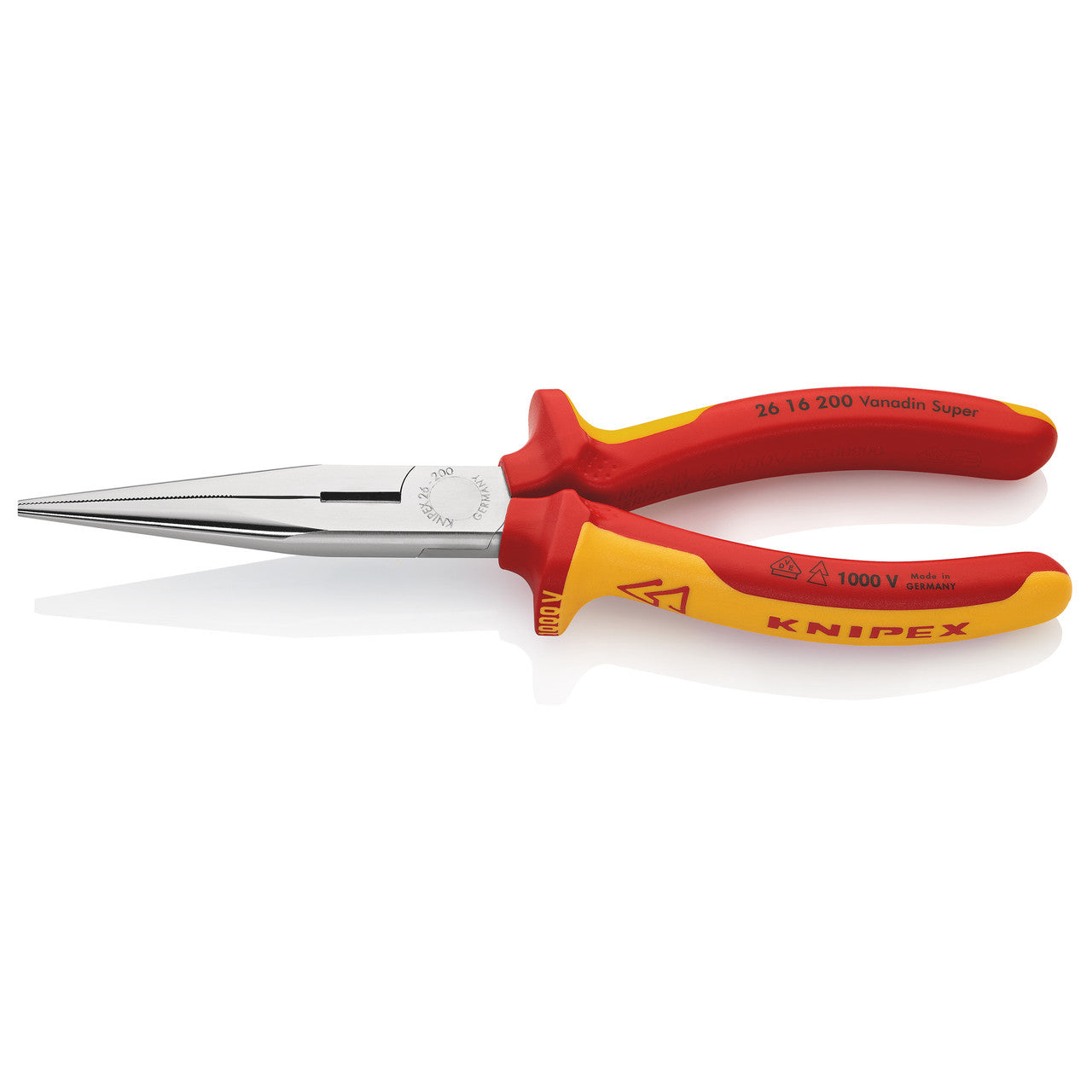 Knipex Snipe Nose Side Cutting Pliers VDE 1000V 200mm Cut Cap 3.2mm 2616200SB