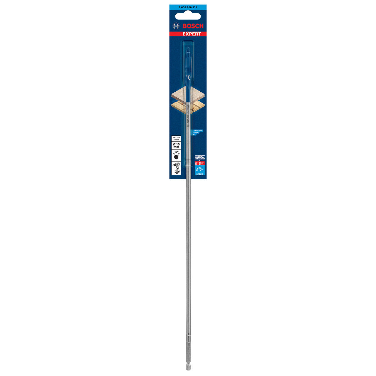 Bosch Expert SelfCut Speed Spade Wood Drill Bit 10mm x 400mm 2608900339