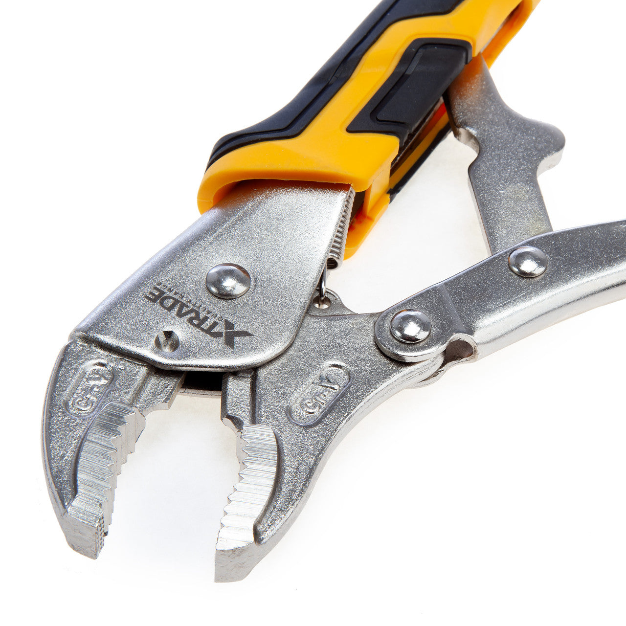 XTrade 10" 225mm Curved Jaw Locking Pliers Comfort Grip Quick Release X0900204