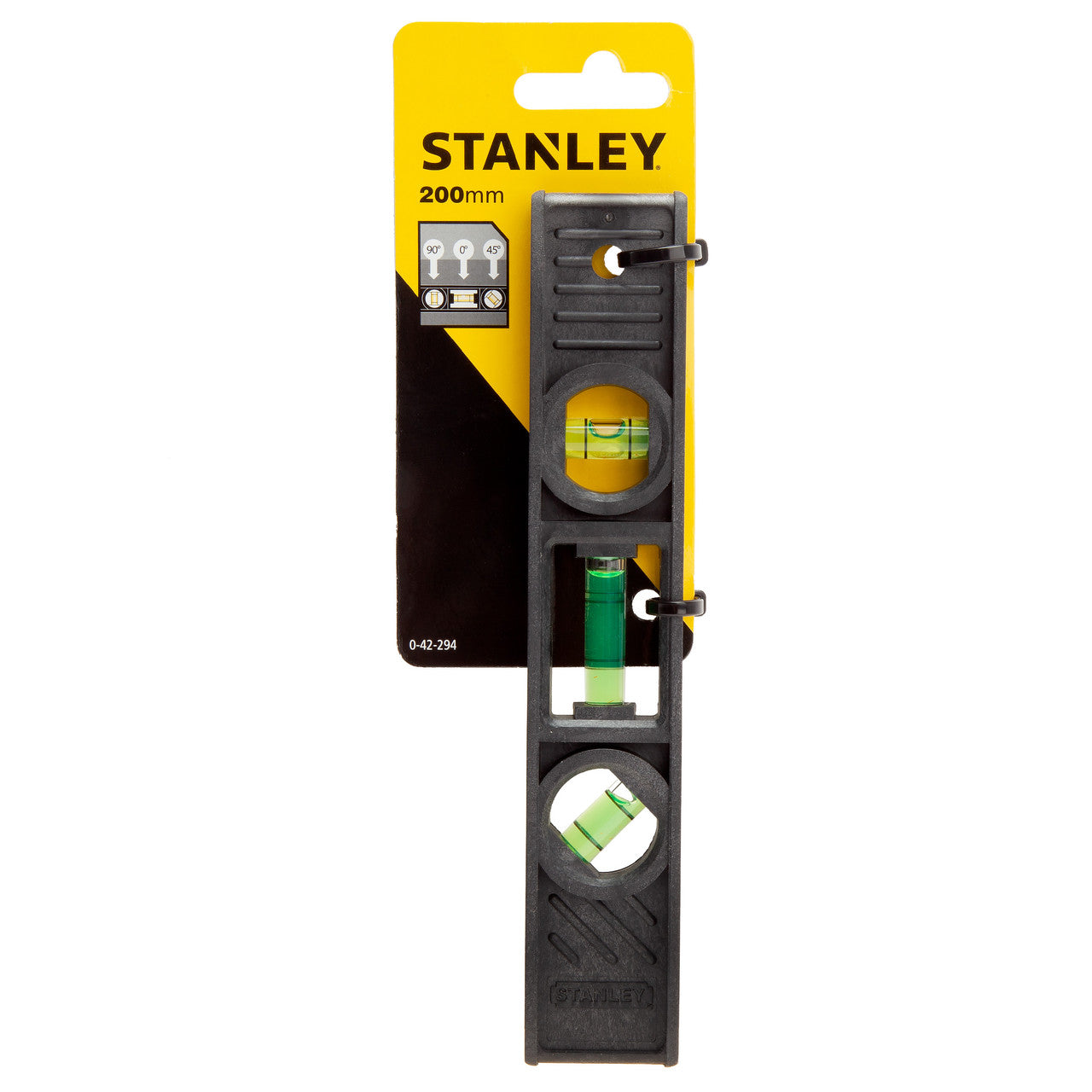 Stanley 200mm 8" Torpedo Level 3 Vials (0-42-294)