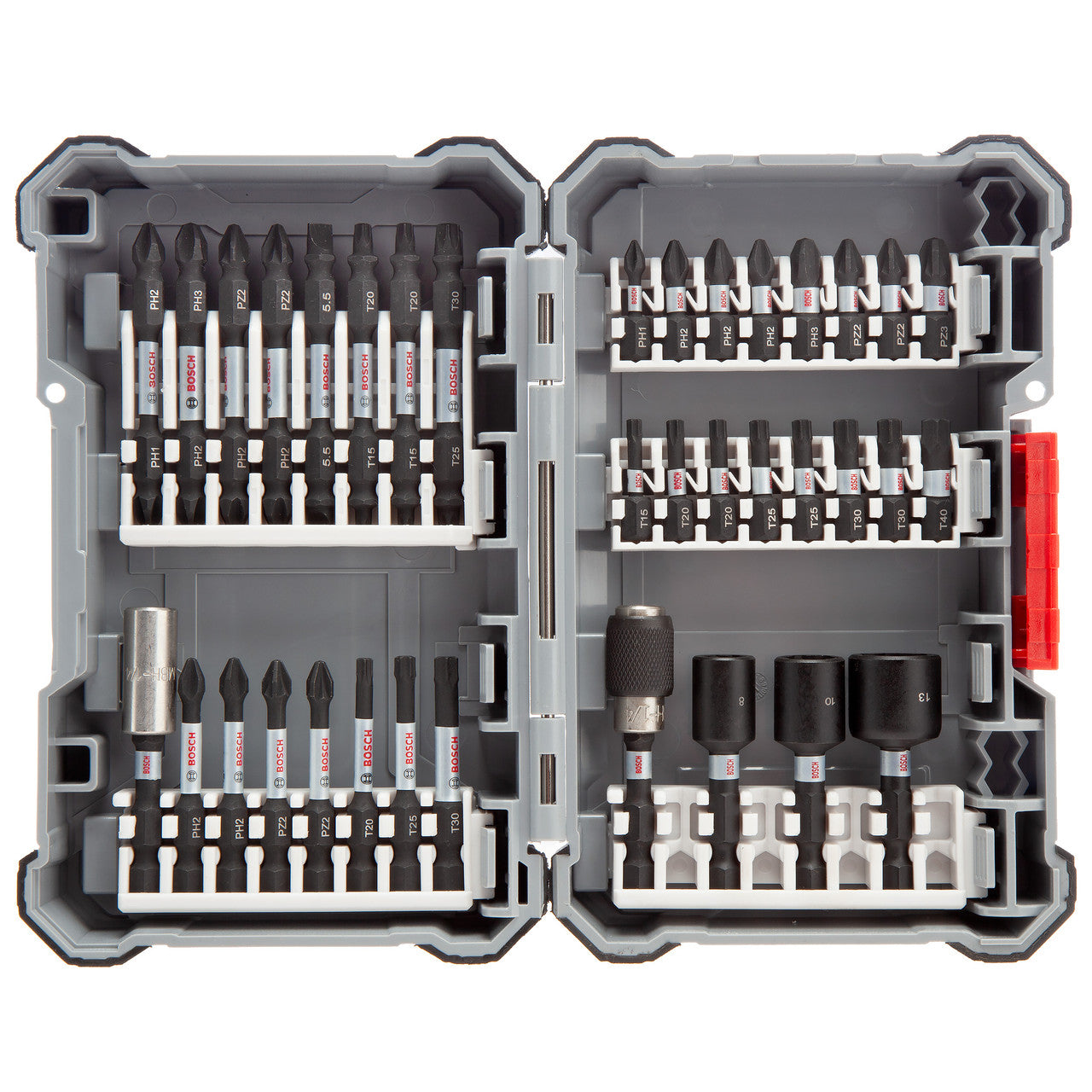 Bosch Impact Screwdriver Bit Set 36 Piece Mixed Kit With Holder 2608522365