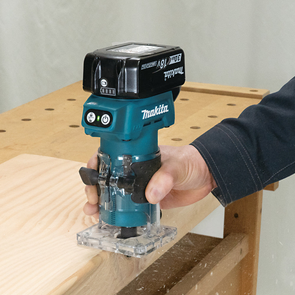 Makita 18V LXT Brushless Router Trimmer Body Only Capacity 0 - 42 mm DRT52Z
