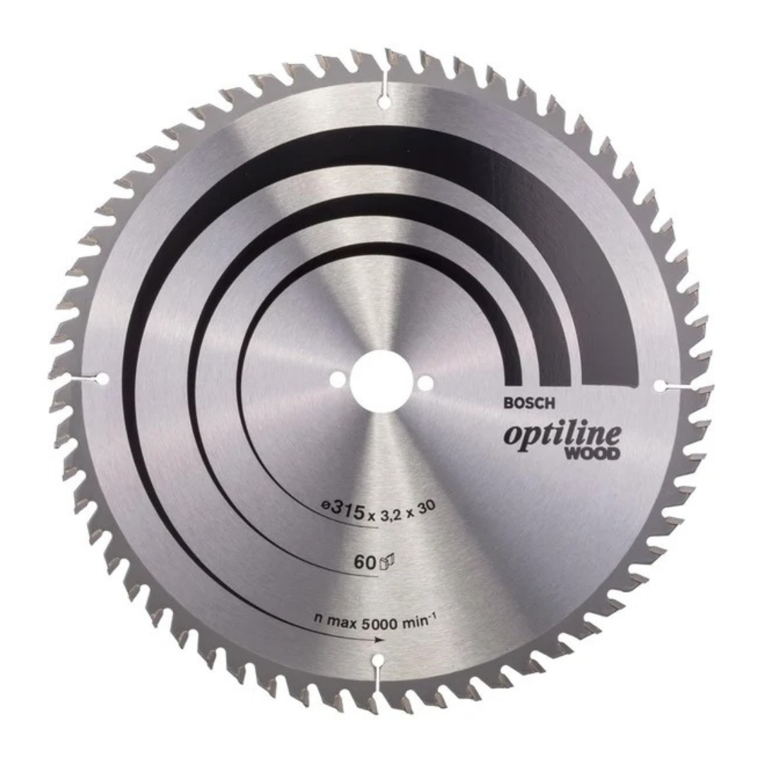 Bosch Optiline Circular Saw Blade for Wood 315mm x 30mm x 60T 2608640651