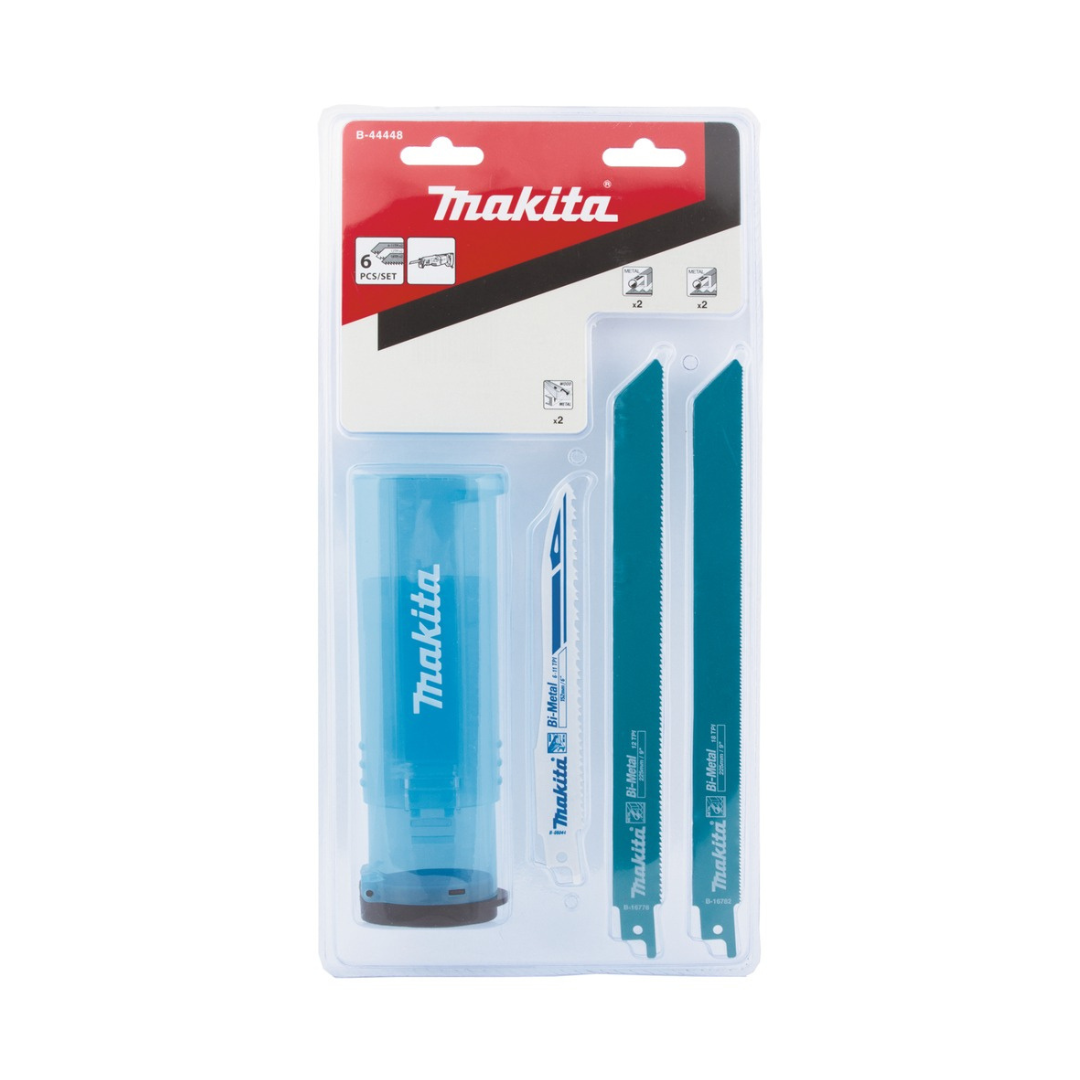 Makita Assorted Bimetal Reciprocating Saw Blades 6 Pack B-44448