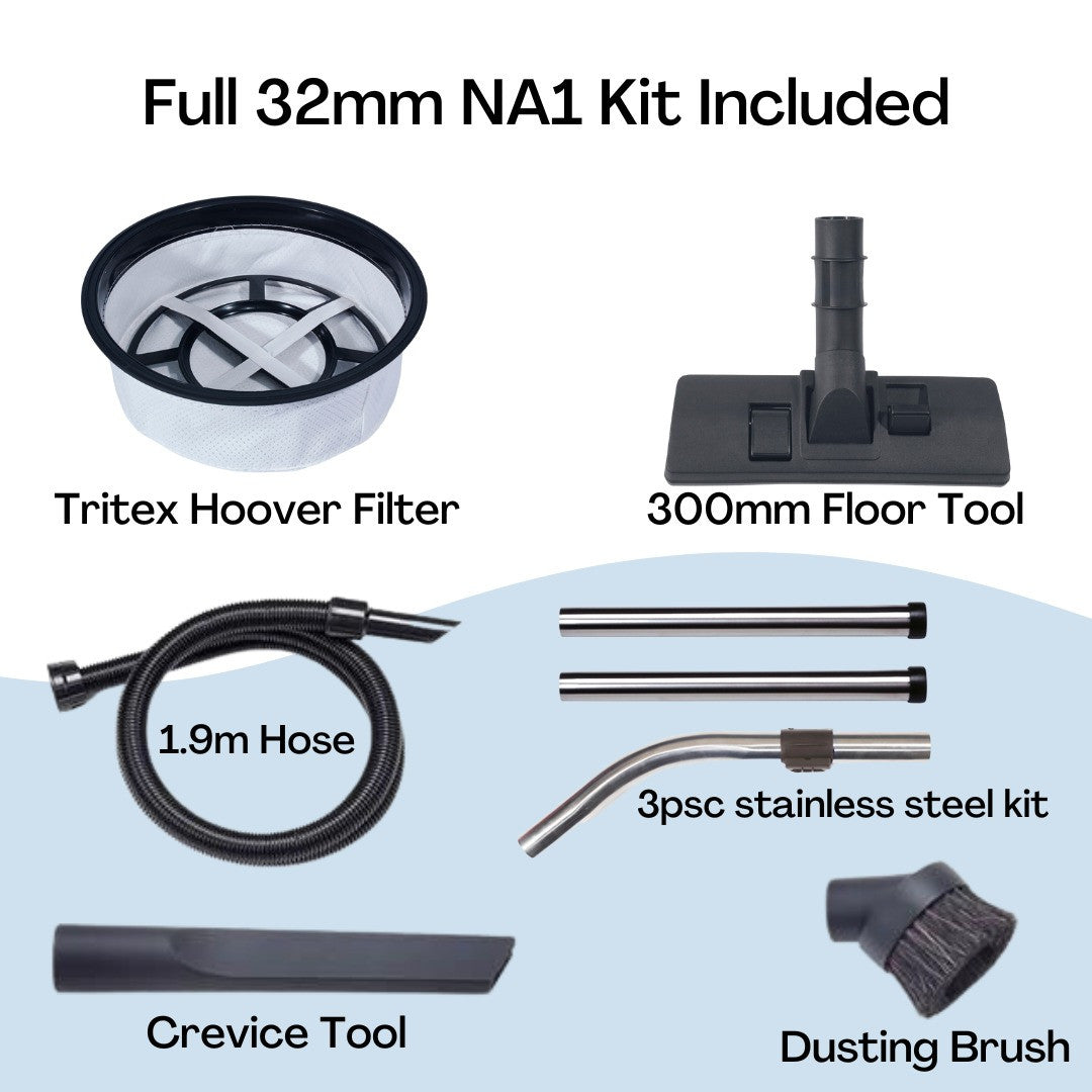 Numatic Large Commercial Vacuum Cleaner 15L 110V 620W Cable Length 10m NRV370