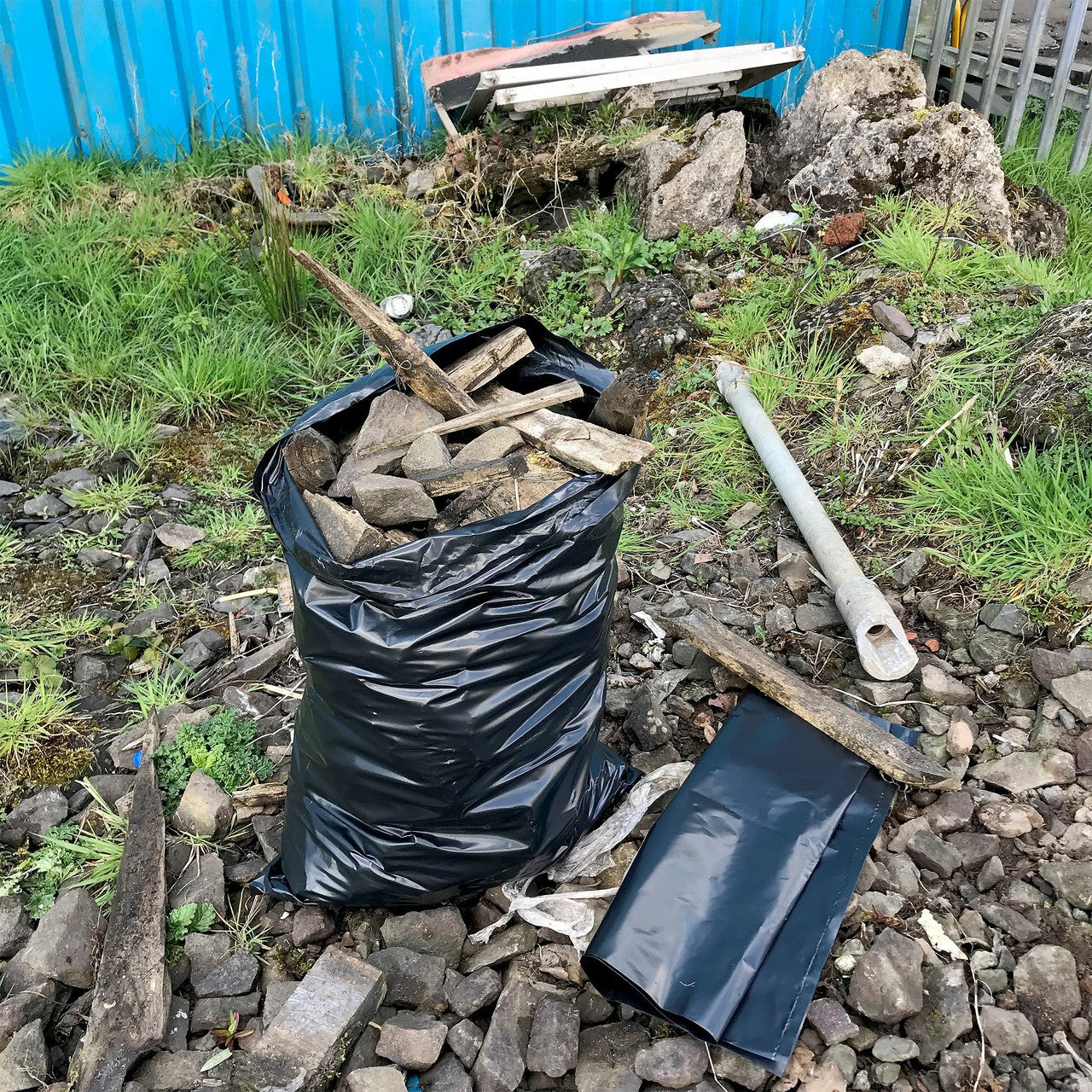 Punchin Black Heavy Duty Rubble Sacks 50 x 75cm Box of 100 BLACKRUBBLE100