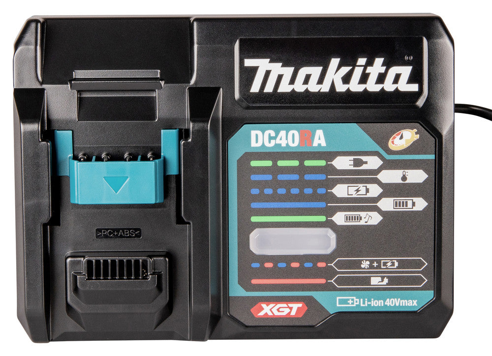 Makita XGT 40V Power Source Kit 2 × 5Ah batteries Charger & Makpac Case 191V42-8