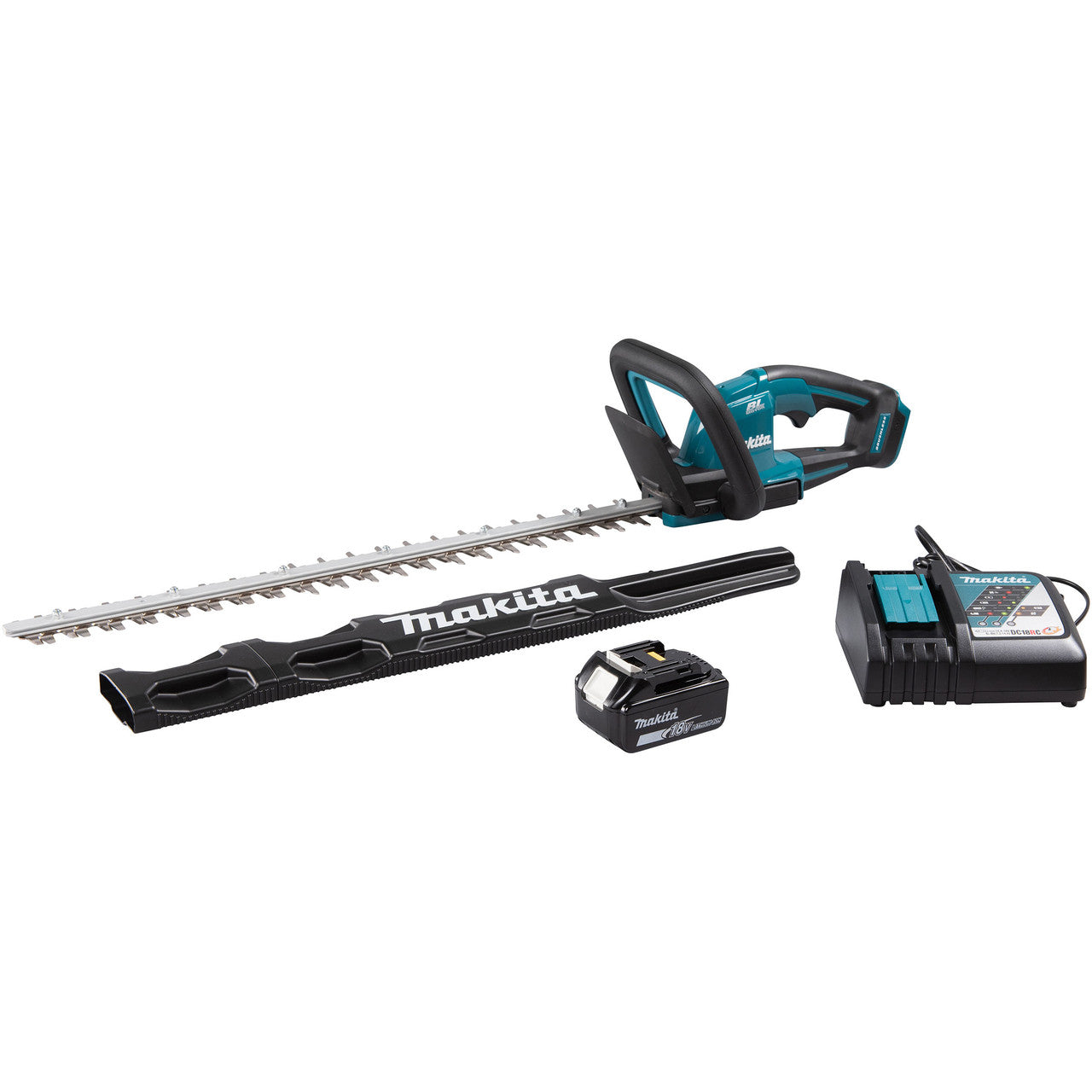 Makita 18V LXT Brushless Hedge Trimmer 1 x 5.0Ah Battery Blade 600mm DUH606RT