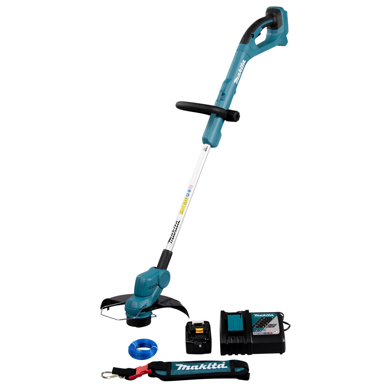 Makita 18V LXT Line Trimmer 1 x 5.0Ah Battery Cutting Width 260mm DUR193RT